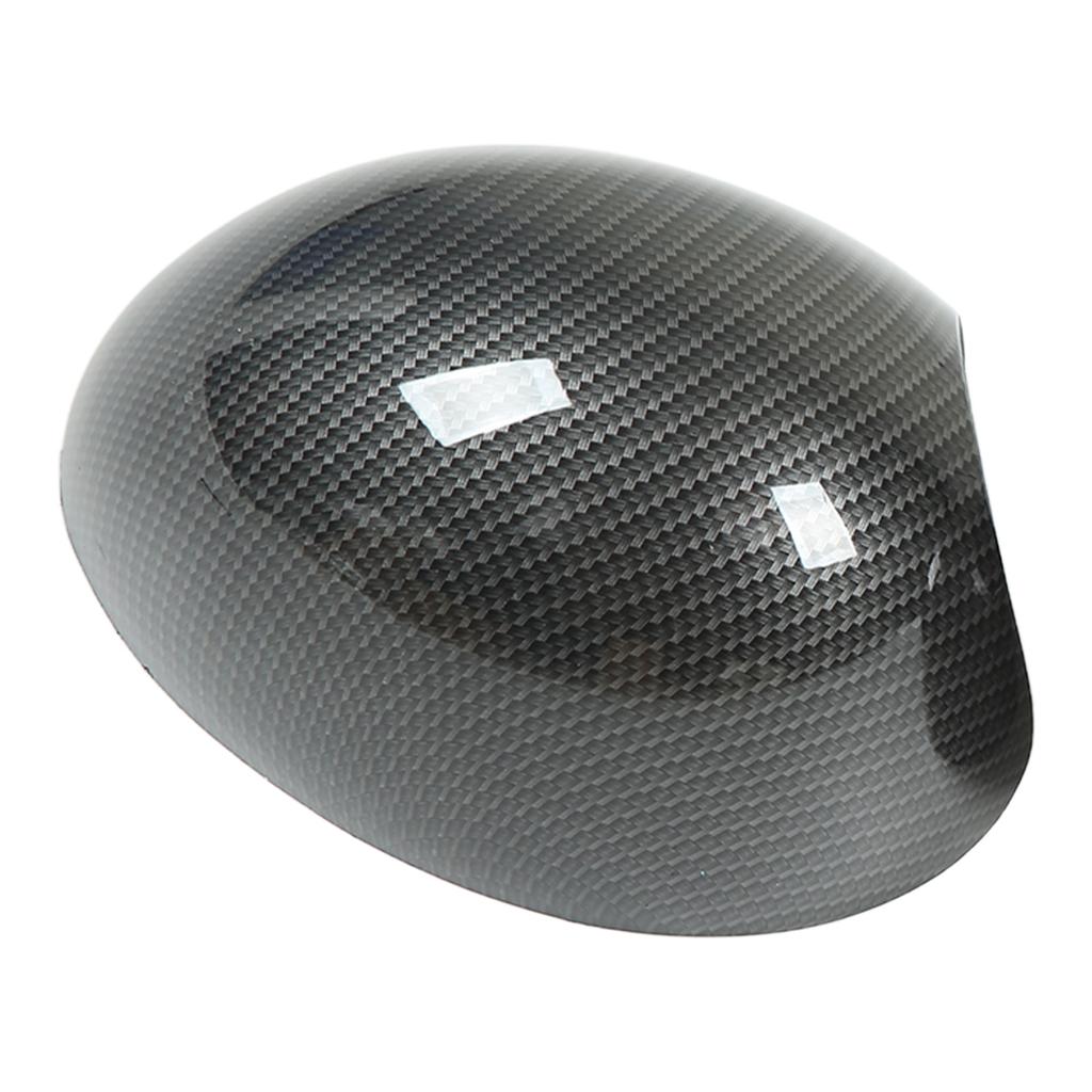2Pcs Car Door Side Rearview Mirror Cover Cap Carbon Fiber Style Left Right Wing Cover for R55 R56 R57 R58 R59 R60 R61