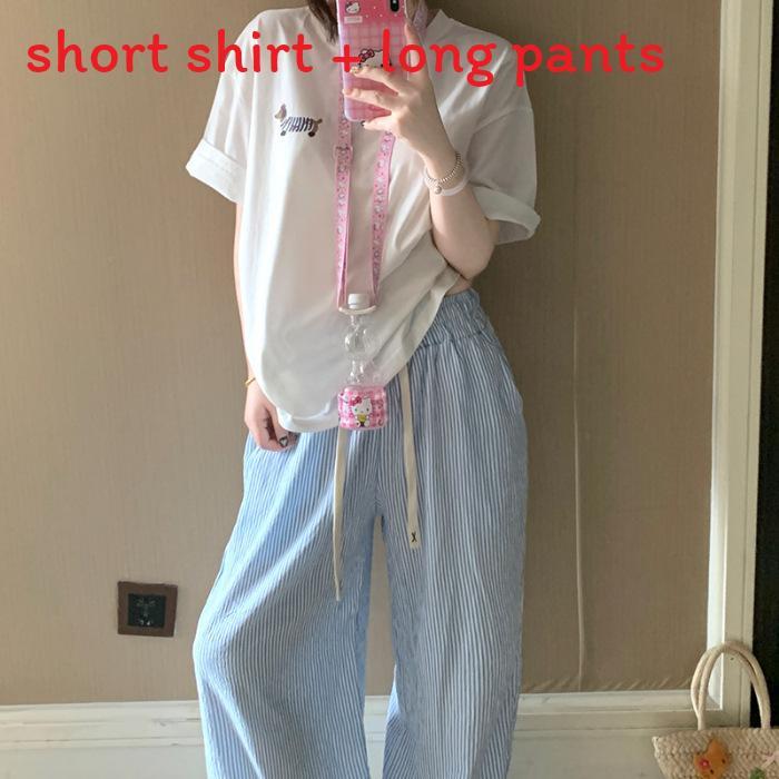 Cotton Sleepwear Set For Women Summer Comfort Lounge Casual
