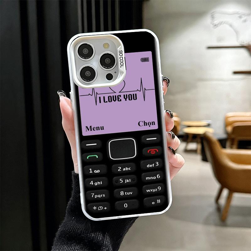 Funny Retro Callphone Shockproof Phone Case for iPhone 17 Air 16 16E 15 Pro Max 14 Plus 13 Mini 12 Back Cover Anti Fall Fundas
