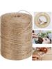 Jute Twine String Natural Jute Cord for Gift Wrapping, Christmas Crafts, DIY Decor, Plant Hanging, 1 Roll