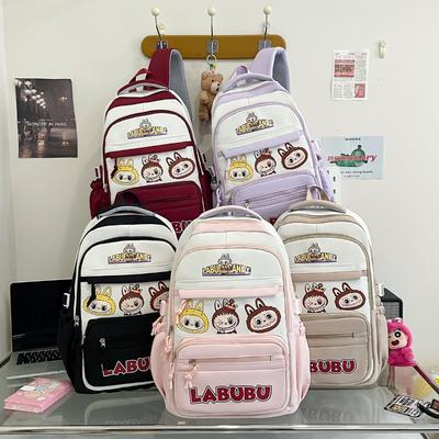 School Bag Girl Cute Backpack Primary School Students Junior High School Students Large Capacity Backpack KTY