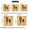 2pcs,2D Plane Printing Creative Curtains Boston Terrier and Reindeer Deer Versatile Polyester Fabric (without Rod) Decorations