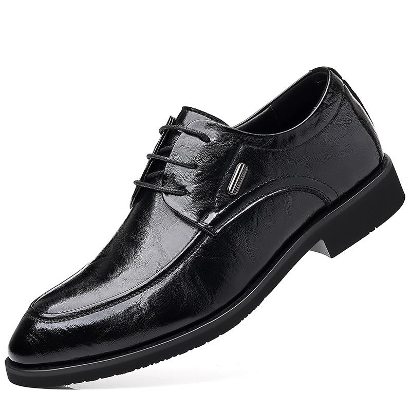 Retro business men's leather shoes Leisure and elegant design style Black brown High quality adult luxury shoes Comfortable