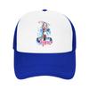Hatsune Miku Vocaloid Foam Mesh Trucker Hat Stylish Summer Breathable Meshback Sun Caps Adjustbale For Casual Wear