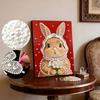 Handmade DIY Pearl Painting Little White Rabbit Theme Bedroom Living Room Frameless Diy Handmade Sticky Diamond Creative Canvas Painting
