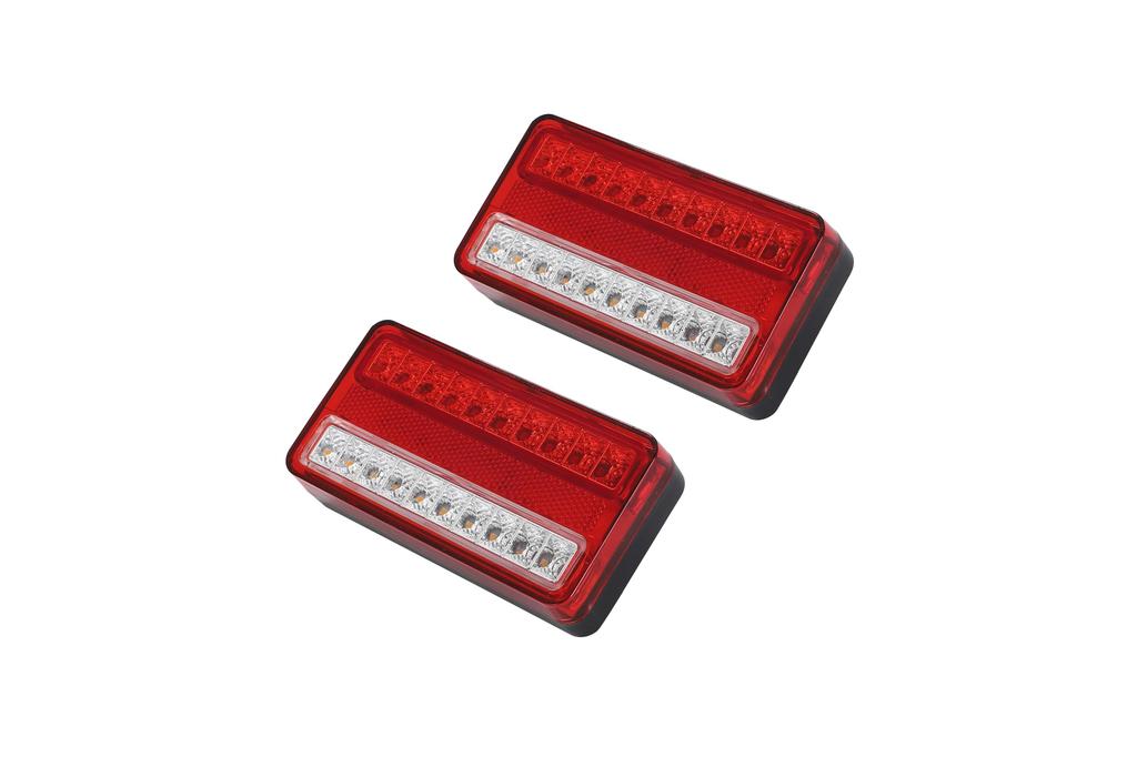 New self [Set of 2] LED Tail Lamp, 20 Row High Brightness, 12 V/24