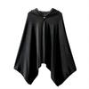 Yartar Cooling Poncho Instant Cool Cape, Quick-Dry Absorbent, UV Cut Sun Protection, Sports Towel Changing Poncho, Heatstroke Prevention (Black)