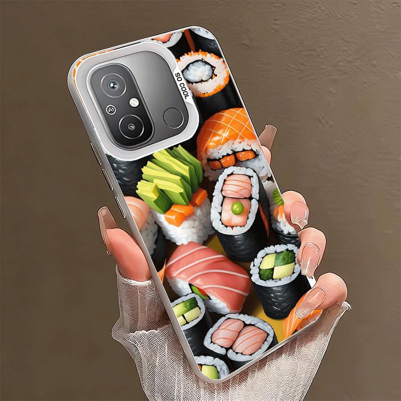Delicious Sushi Bento Shockproof Phone Case for Xiaomi Poco X7 X6 X5 X3 Pro F7 Ultra M8 Redmi 15C 15 14C 13C 12C 10C 13 12 10