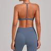 Verstellbarer Yoga-BH mit Kreuzträgern und Hohlrücken-Design für Fitness & Laufen
