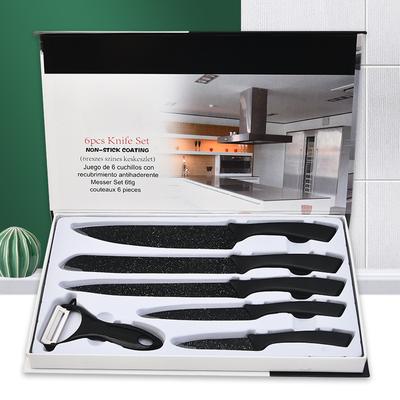 Stainless Steel Kitchen Tool Set Six Piece Set of Gift Box Packaging Knives