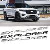 Akpsw6 Car 3D Metal Front Head Hood Words Letters Logo Decals Emblem Badge Sticker For Explorer 2020 2021 2022 2023 Accessories