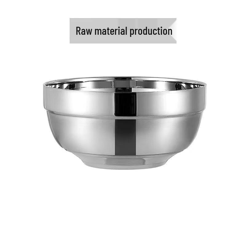 JIJUN 12cm Stainless Steel Soup Bowl Set