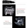 Squid Wheel Smooth Front Rear Double Brake Fisherman Cost-effective Fishing Reel 5.5:1 Gear Ratio Max 12KG Drag for Saltwater 260319