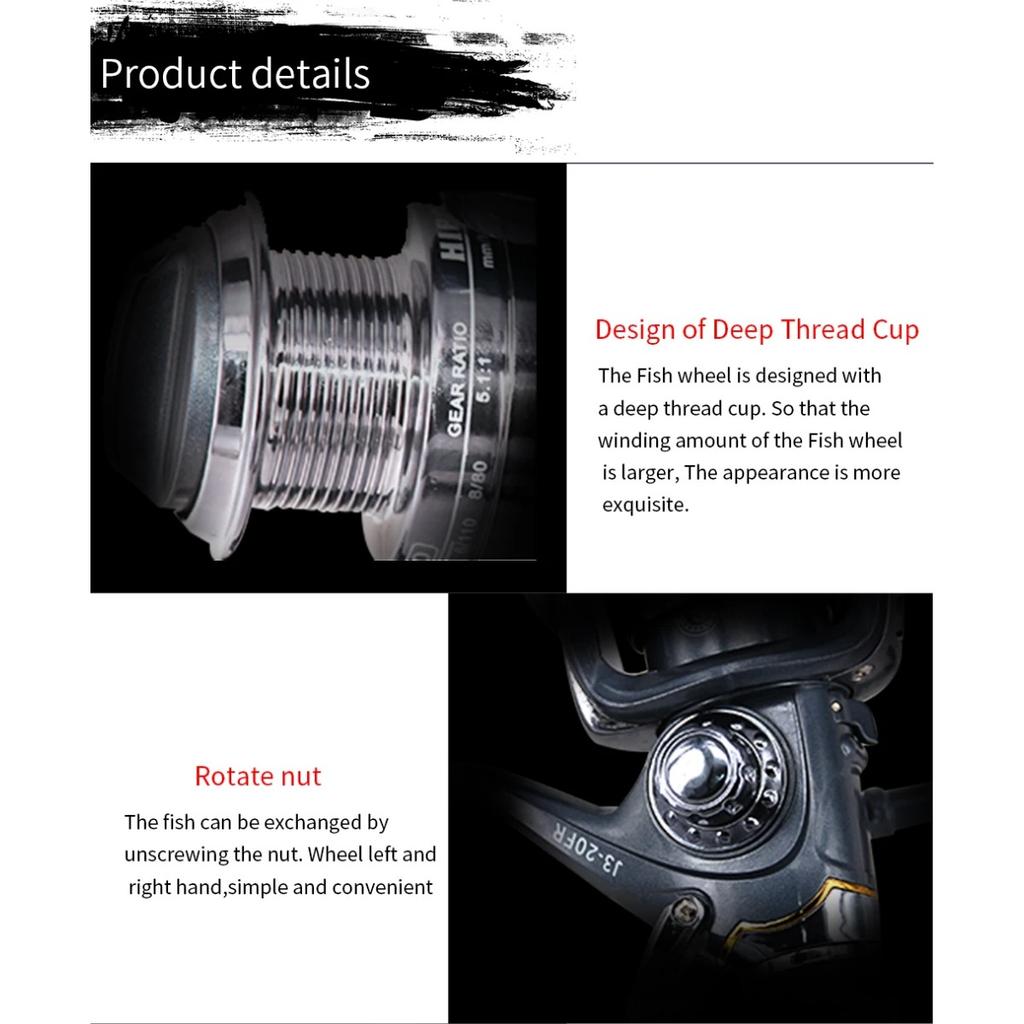 Squid Wheel Smooth Front Rear Double Brake Fisherman Cost-effective Fishing Reel 5.5:1 Gear Ratio Max 12KG Drag for Saltwater 260319