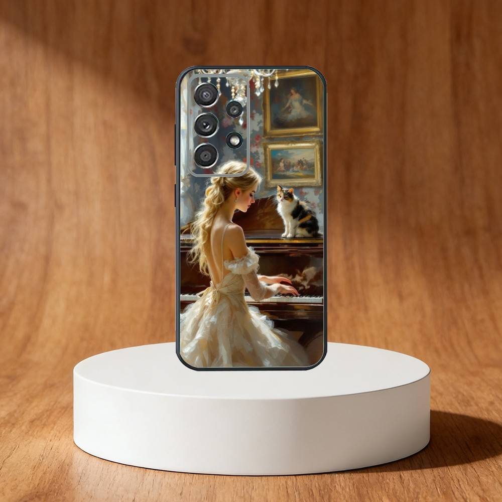 ART Renaissance Paintings Phone Case For Samsung S25,S24,S21,S22,S23,S30,Ultra,S20,Plus,Fe,Note,10,9,5G Black Cover