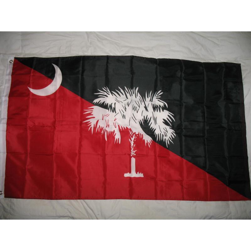 State 3x5 Of South Carolina Garnet Black Flag Banner Grommets Supplies Gamecocks