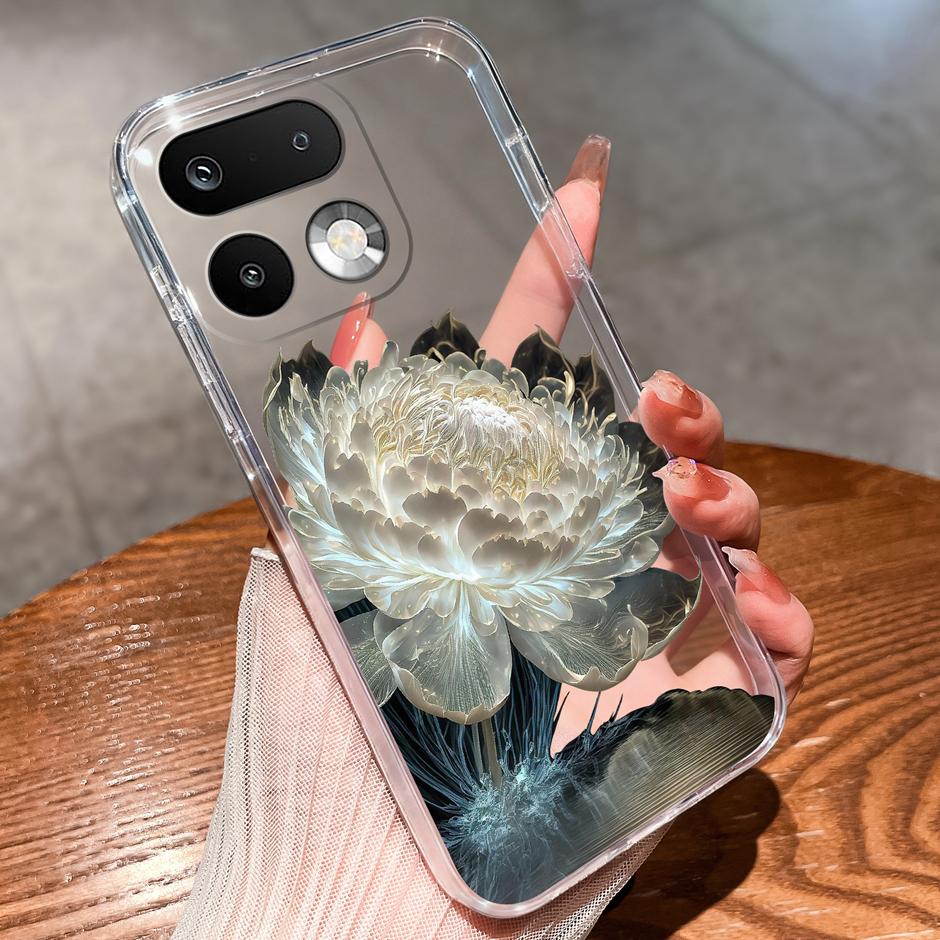 Cases For OPPO Realme 16 Pro 16 Pro Plus Yellow Duck Girl Antifouling Trendy Transparent Housing For Realme 16Pro 16 Pro+ Fundas