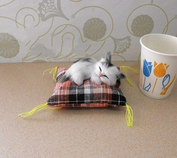 

Украшение Кукла-Кот - Декор из Тканевой Подушечки, Детский Подарок, Игрушка Модель Животного Симуляция Gray (Exposed Tail)