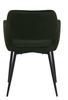 Ranja UPHOLSTERED CHAIR, olive green, METAL LEGS