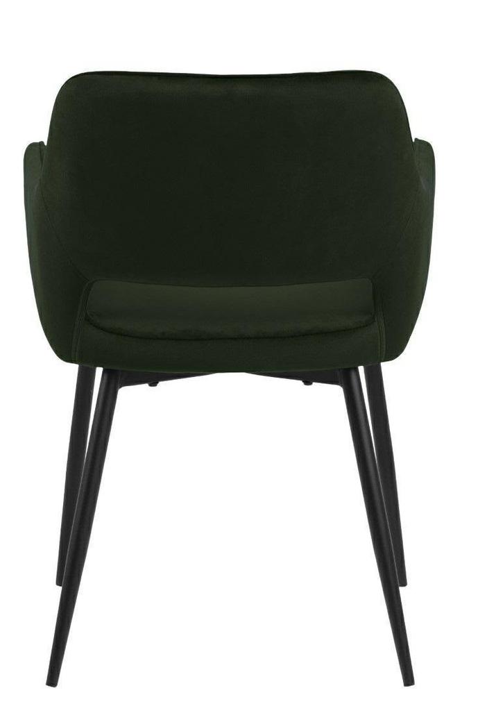 Ranja UPHOLSTERED CHAIR, olive green, METAL LEGS