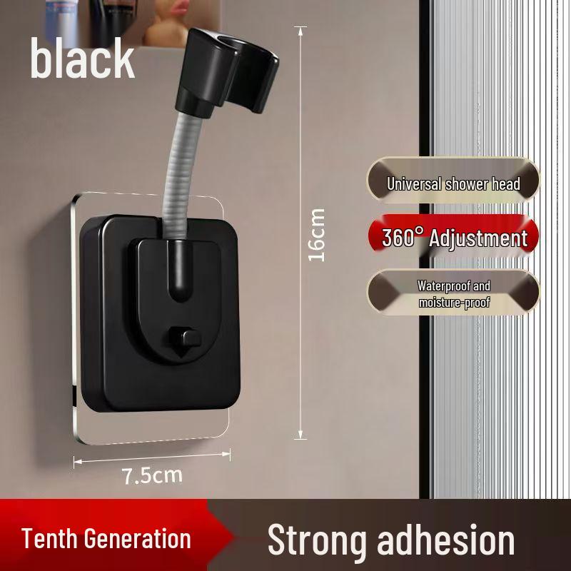 Adjustable Punch-Free Suction Cup Shower Head Holder - Secure & Versatile Bathroom Solution