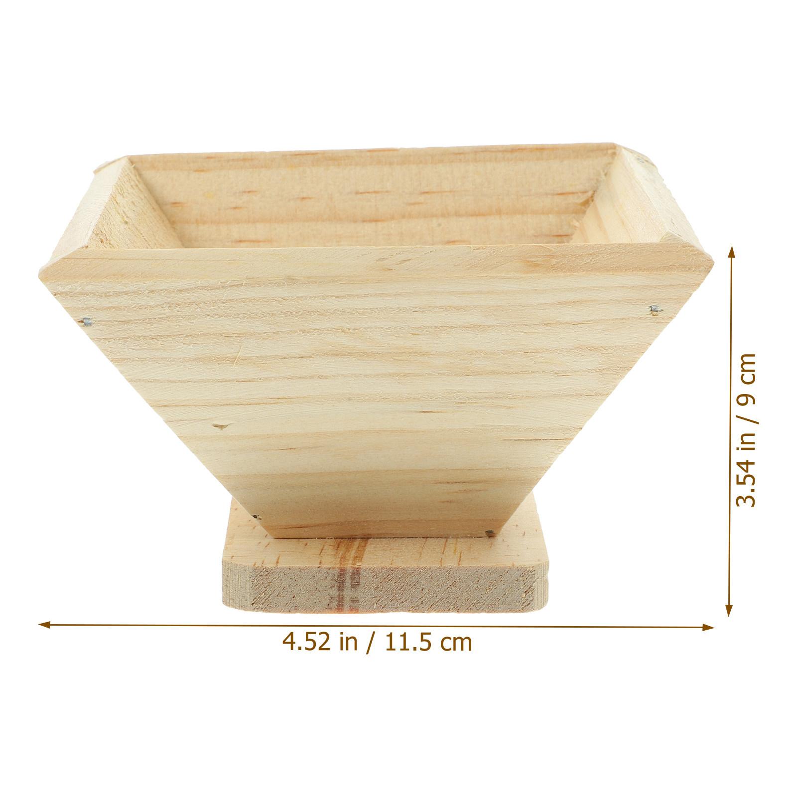 1Pcs Quadrangular Rice Mold Wooden Zongzi Making Tool Eco-Friendly Kitchen Accessory for Homemade Rice-Pudding Shaping