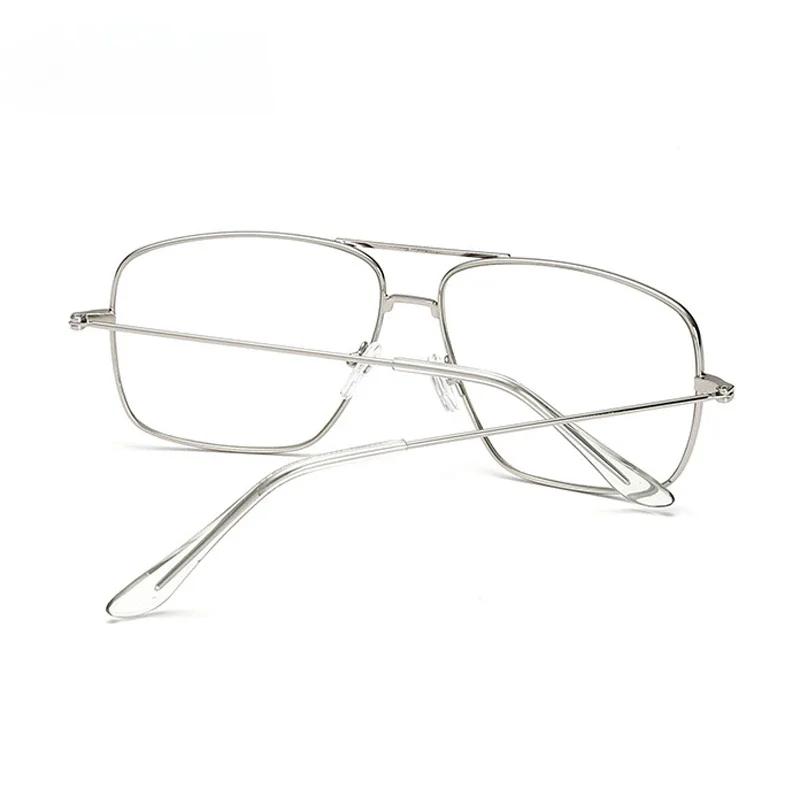 Neue Vintage Gold Metallrahmen Brille Herren Damen Sonnenbrille Retro Quadratisch Optische Linse Brillen Nerd Klare Linse Brillen Oculos