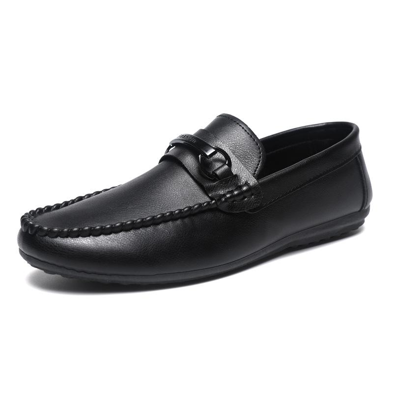 Summer Business Casual Shoes Men Fashion Men Shoes Black Leather Loafers Men Moccasins Slip On Men's Flats Male Driving Shoes