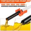 Portable Transfer Pump Battery Operated Electric Siphon Pump for Gas, Fuel, Diesel, Water Transfer 2.4 GPM Flow Oil Extractor, 47 Inches Hose-Easy To