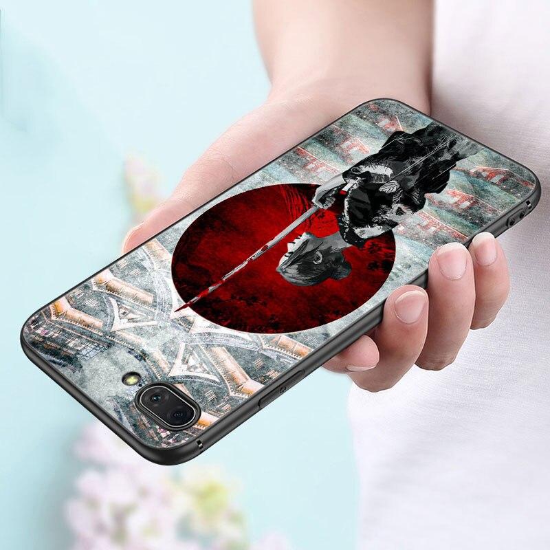 Japanese Samurai Phone Case For Apple iPhone 14 13 12 Mini 11 Pro Max 7 8 XR X XS 7 8 Plus SE 2020 2022 Black Soft Cover