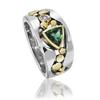 Blue Zircon Geometric Hollow Ring - Trendy Women's Fashion Jewelry