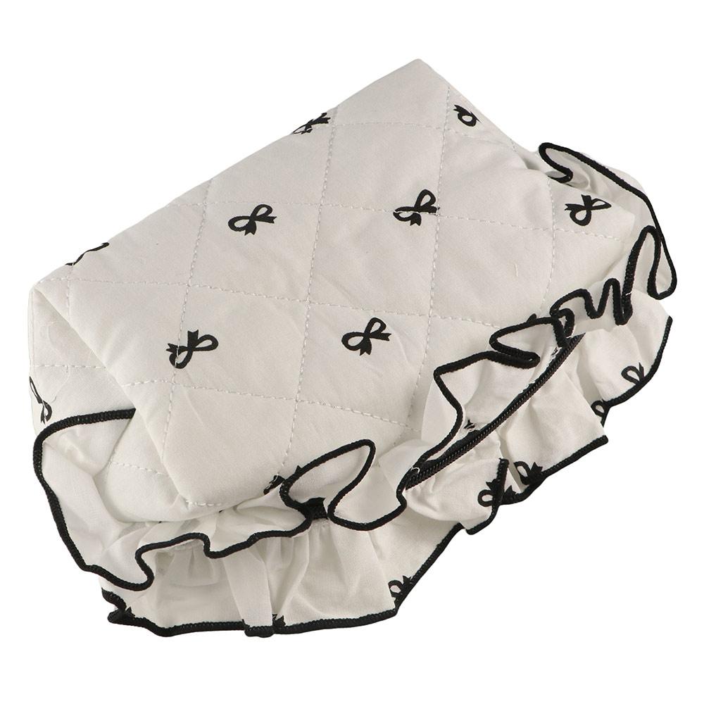 Bow Print Large Capacity Pen Case Flounce Makeup Lipstick Bag Portable Stationery Storage Bag  Kids