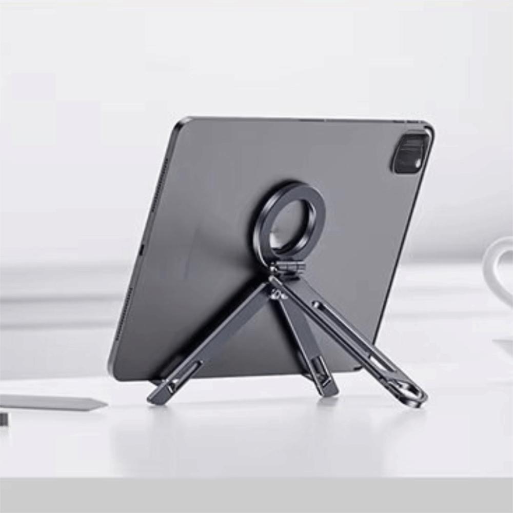 Foldable Mobile Phone Stand Magnetic Adsorption Phone Holder Compatible Selfie Stick  Desktop Use