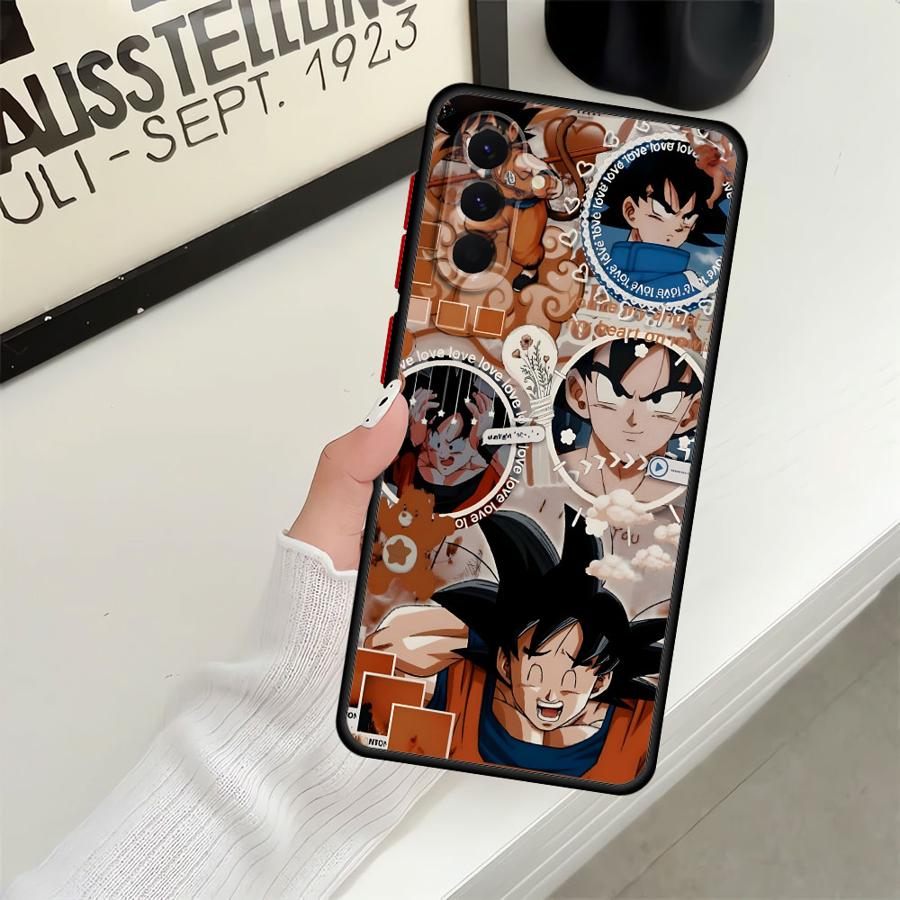 Back Phone Cover Case for Samsung Galaxy A52 A56 A73 A24 A34 A53 A25 A26 A21s A35 A36 A54 A22 Dragon Ball Vegeta Art