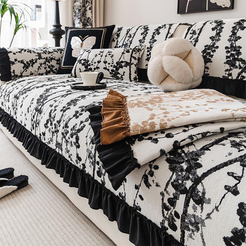 Medieval Sofa Cushion  New Four-Season Universal Non-Slip Leather Sofa Seat Cushion Anti-Cat Scratch Cover Cover Cloth Towel