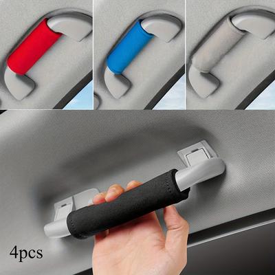 4pcs Soft Car Grab Handle Cover, Auto Door Handle Protector for Car Interior Decoration