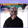 Latex Ghost Face Mask With Three Sides For Costume Events And Haunted House Decor