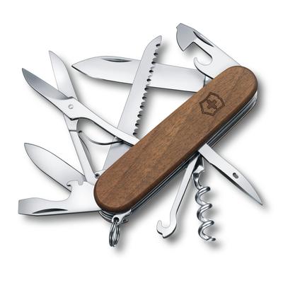 VICTORINOX Huntsman Wood Swiss Army Wielofunkcyjny nóż zapobiegający katastrofom w górach, w tym nóż Swiss Made z 13 nożami Jutoku, Nóż, Towary,