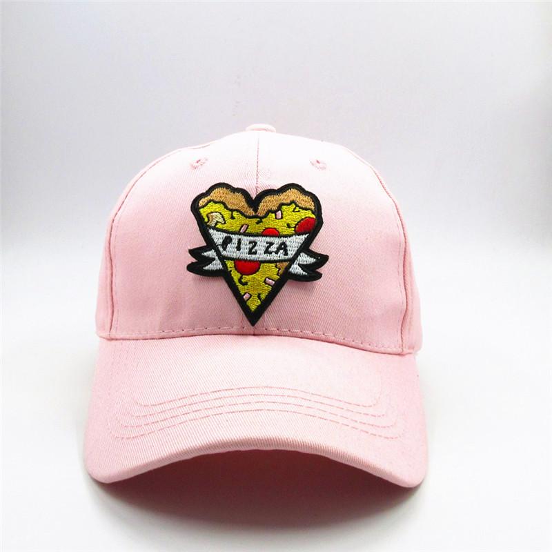 LDSLYJR Geometric Pizza Embroidery Cotton Baseball Cap Hip-hop Cap Adjustable Snapback Hats for Men and Women 358