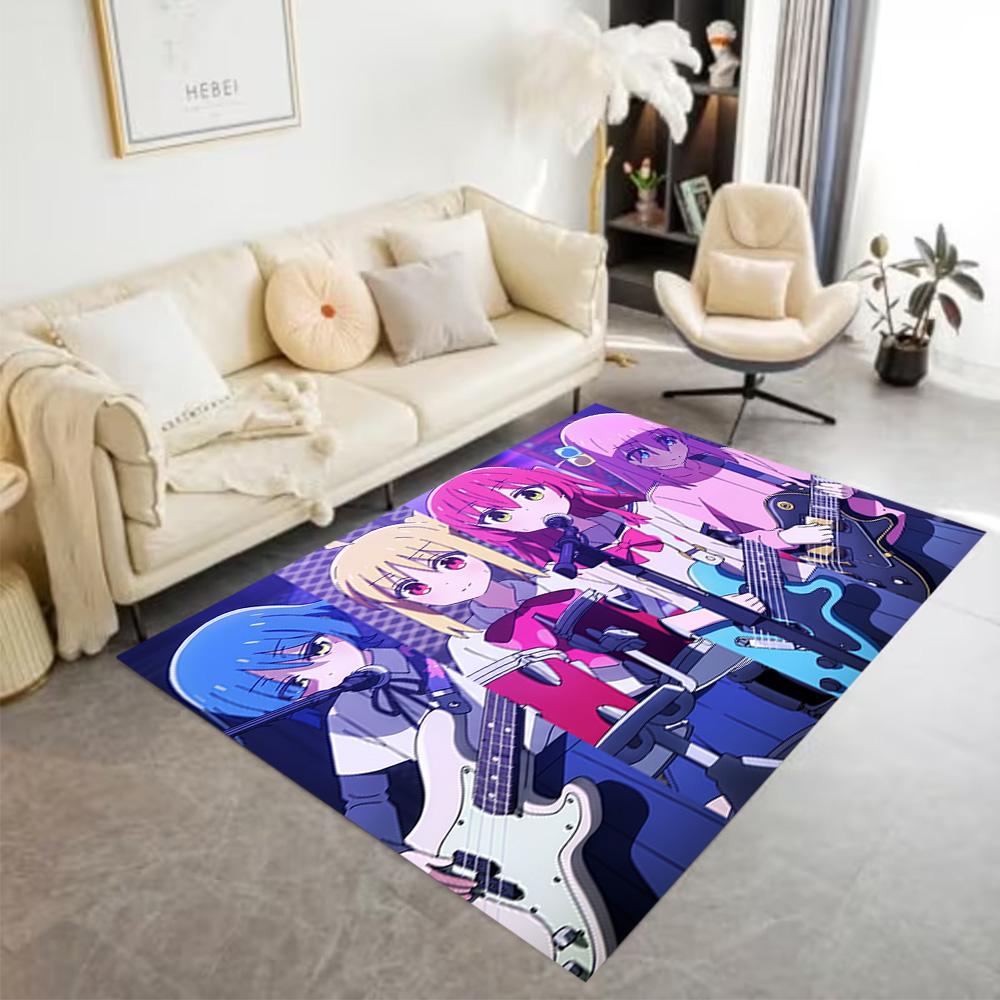 Guitar Band Adventure Floor Rug Office Rug Design for Decorate Room Study Room Balcony Hallway Anti-slip Rug Decorate Offices Best for Christmas