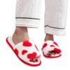 Fashion Women's Autumn Colorful Low Platform Plush Slippers Love Print Fluffy Cotton Shoes Casual Home Woman Man zapatos de mujer