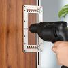 Handle Hole Locator Door Knob and Pull Installation Jig and Shelf Pin Jig Boring Hole Drill Guide Stainless Steel