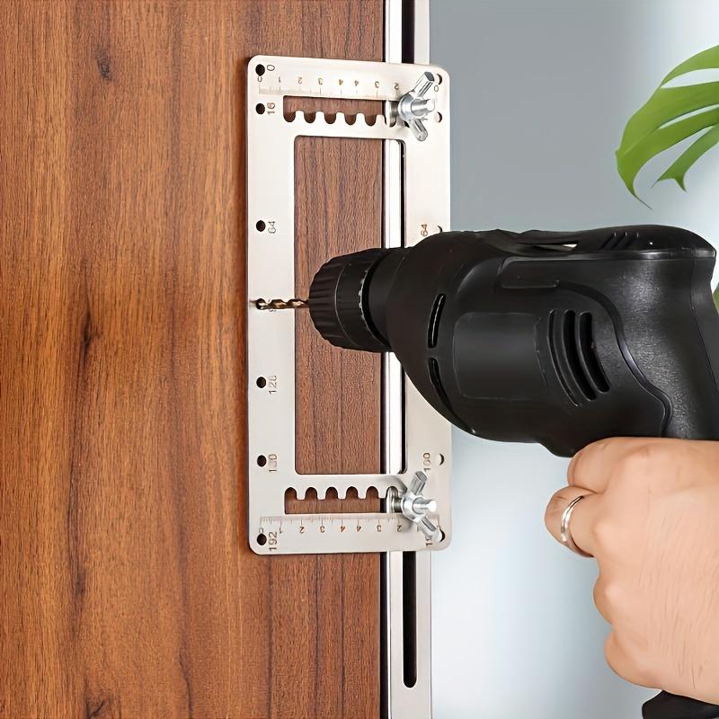 Handle Hole Locator Door Knob and Pull Installation Jig and Shelf Pin Jig Boring Hole Drill Guide Stainless Steel