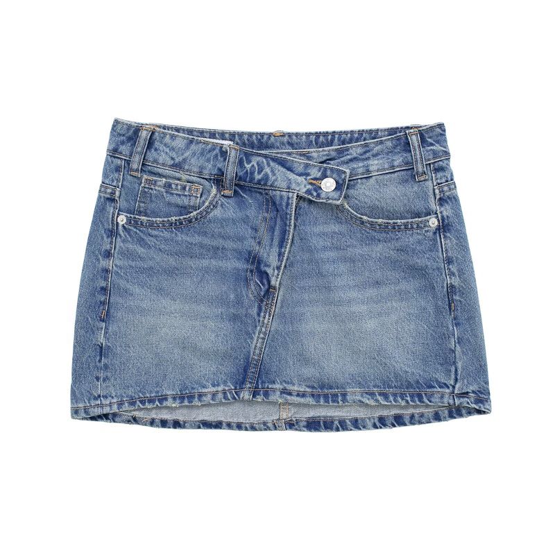 Kaslead New Arrival Women's Fashion Style Fashion All-Match Casual Denim Mini Skirt 8197090