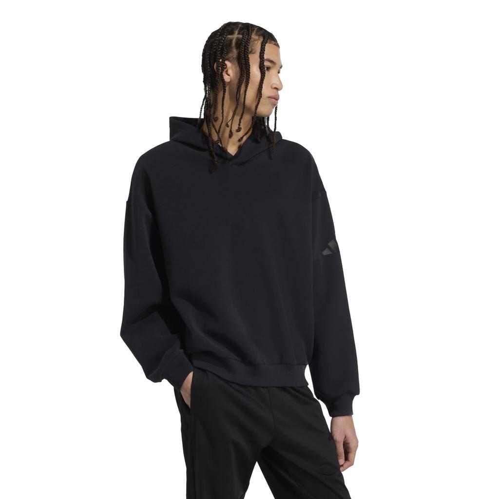Men's adidas SOFT LUXE hoodie black KB8085 size XXS