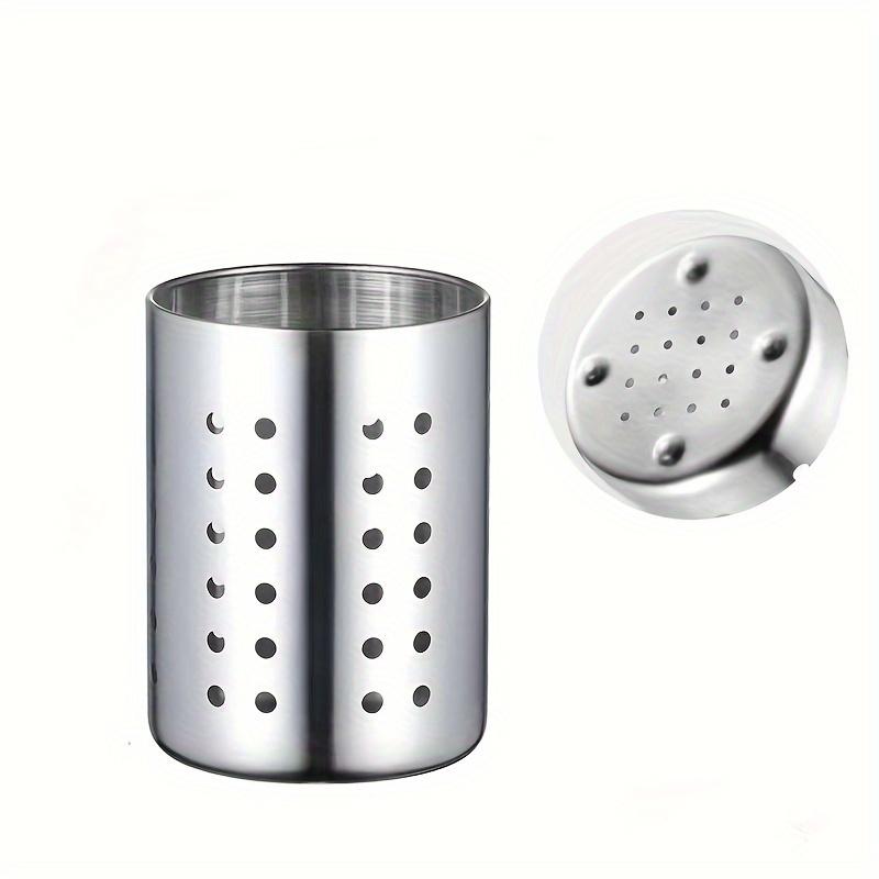 Stainless Steel Utensil Holder 1pc Durable Kitchen Organizer for Chopsticks, Spoons & Whisks, Ideal for Home & Restaurant Use