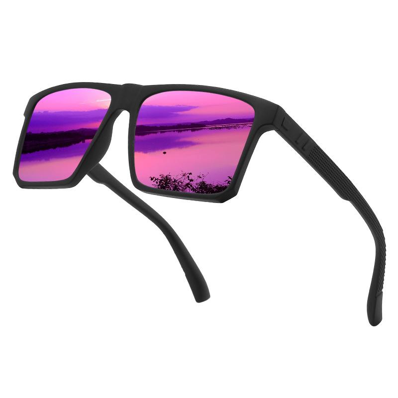 New Cross Border Men's Women's Outdoor Polarized Sports Sunglasses Square Colorful Trendy Glasses Cycling Driving