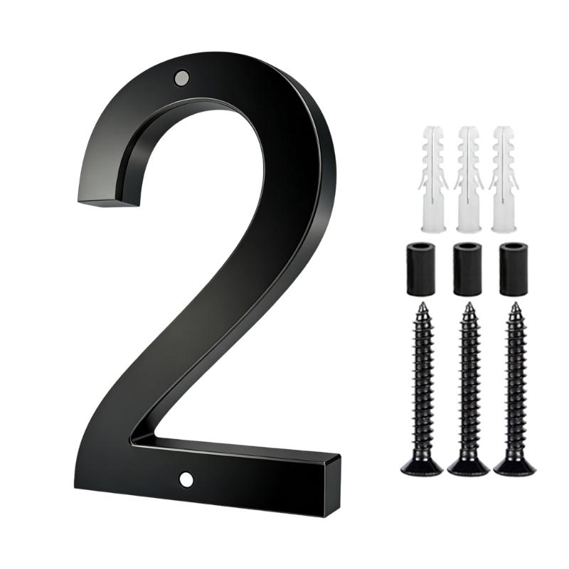 Modern Acrylic House Number Plate Door Label Number Plate Sign with Screw Modern Numbers Address Sign Easy Installation