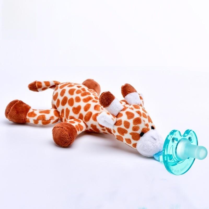 Baby Pacifier Toy With Silicone Material For 024 Months Infants And Hanging Plush Animal Decor