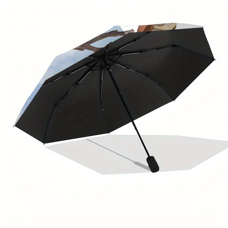 Bambi, Thumper Automatic Opening and Closing Umbrella - 8 Ribs Portable Folding Umbrella with Plastic Handle, Suitable for Leisure and Hallo